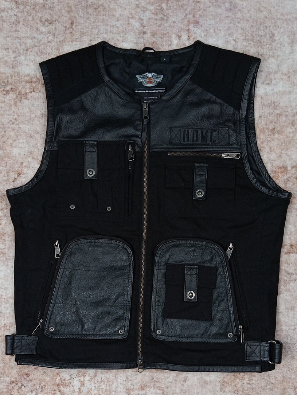 Harley Davidson Motorcycle Vest Mens Size Large
